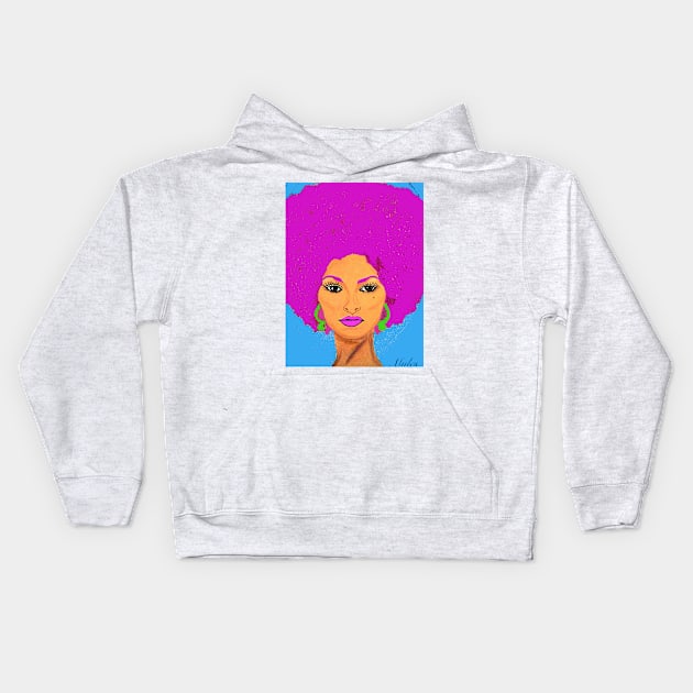 Pam Grier Aka Jackie Brown. XL version Kids Hoodie by Overthetopsm